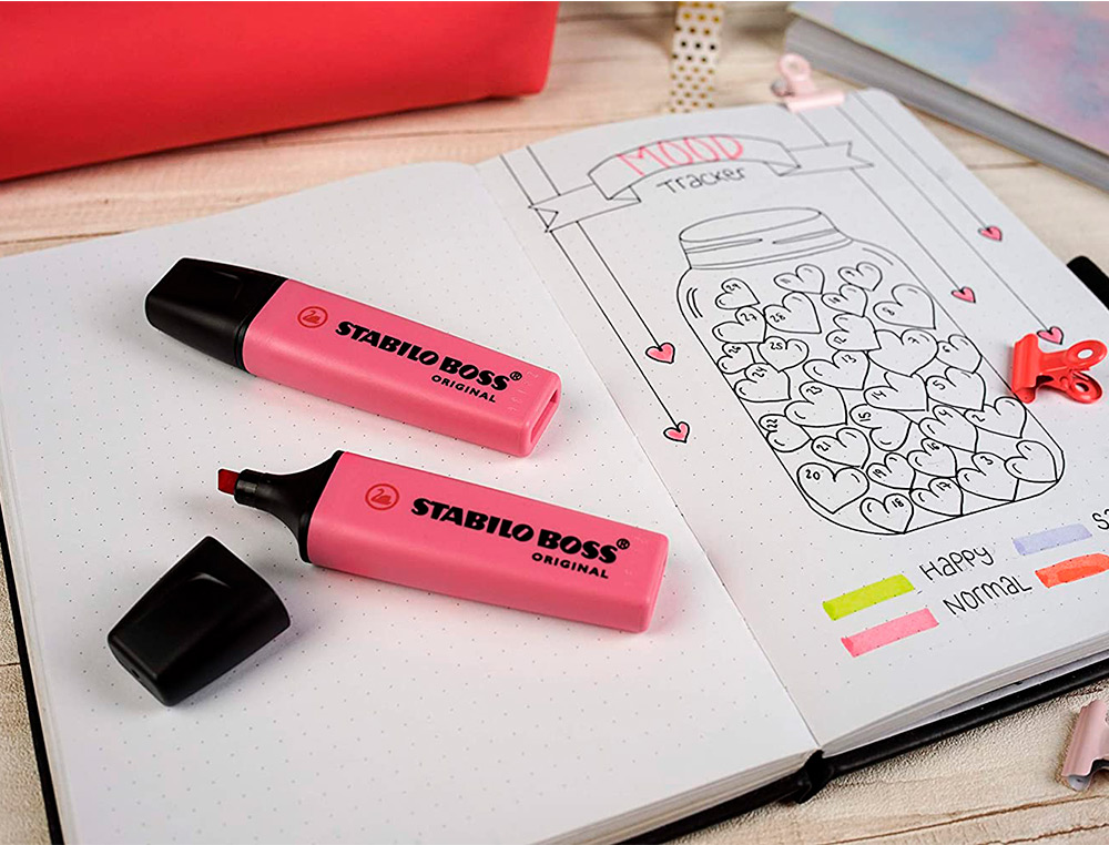 STABILO - Rotulador boss fluorescente 70 pastel rosa cerezo en flor (Ref. 70/150)