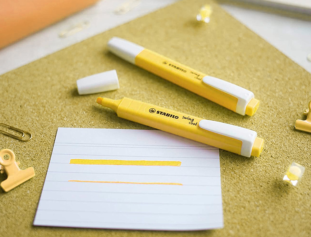 STABILO - Rotulador fluorescente swing cool pastel amarillo cremoso (Ref. 275/144-8)