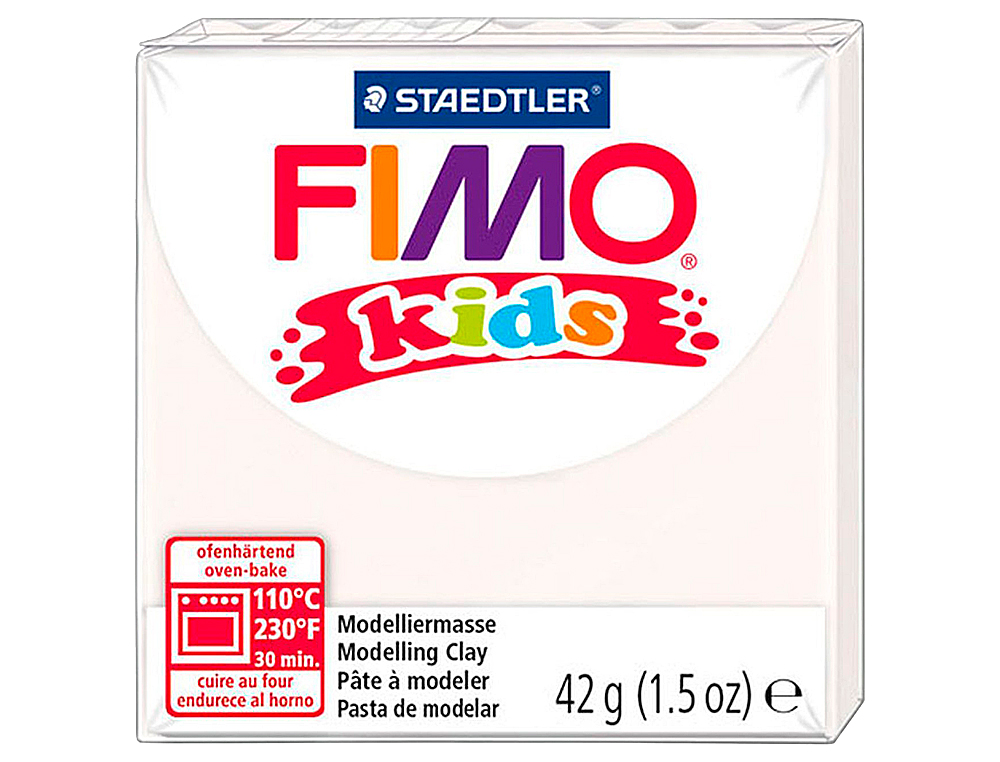 STAEDTLER - Pasta fimo kids 42 gr color blanco (Ref. 8030-0)
