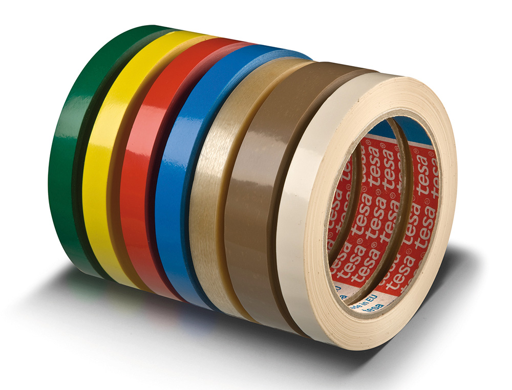 TESA - Cinta adhesiva film para cerrar bolsas 66 mt x 9 mm color azul (Ref. 62204-00007-00)