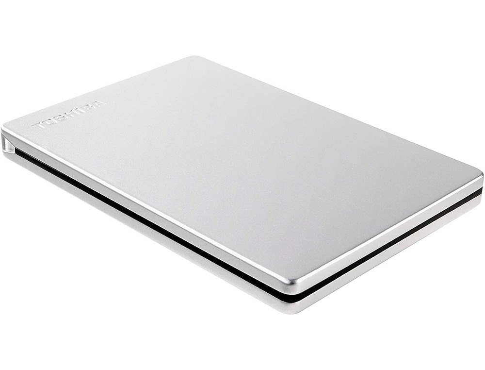 TOSHIBA - Disco duro externo canvio slim hdd 2,50\" 5.000 mbit/s usb 3.0 2 tb color blanco (Ref. HDTD320ES3EA) (Canon L.P.I. 6,45€ Incluido)