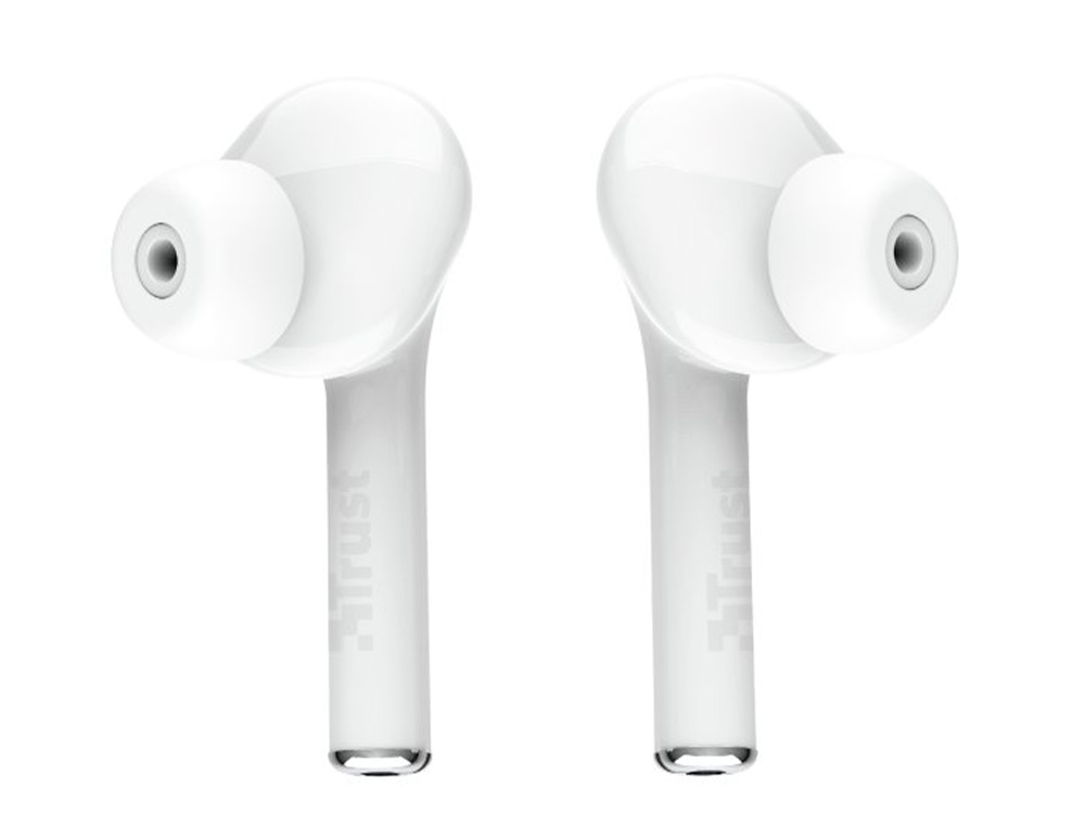 TRUST - Auricular nika inalambrico bluetooth con estuche de carga color blanco (Ref. 23705)