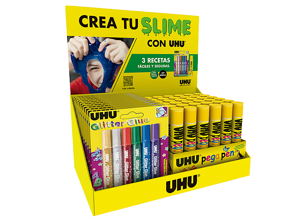 UHU - Expositor crea tu slime sobremesa 175x325x200 mm (Ref. 6312928)