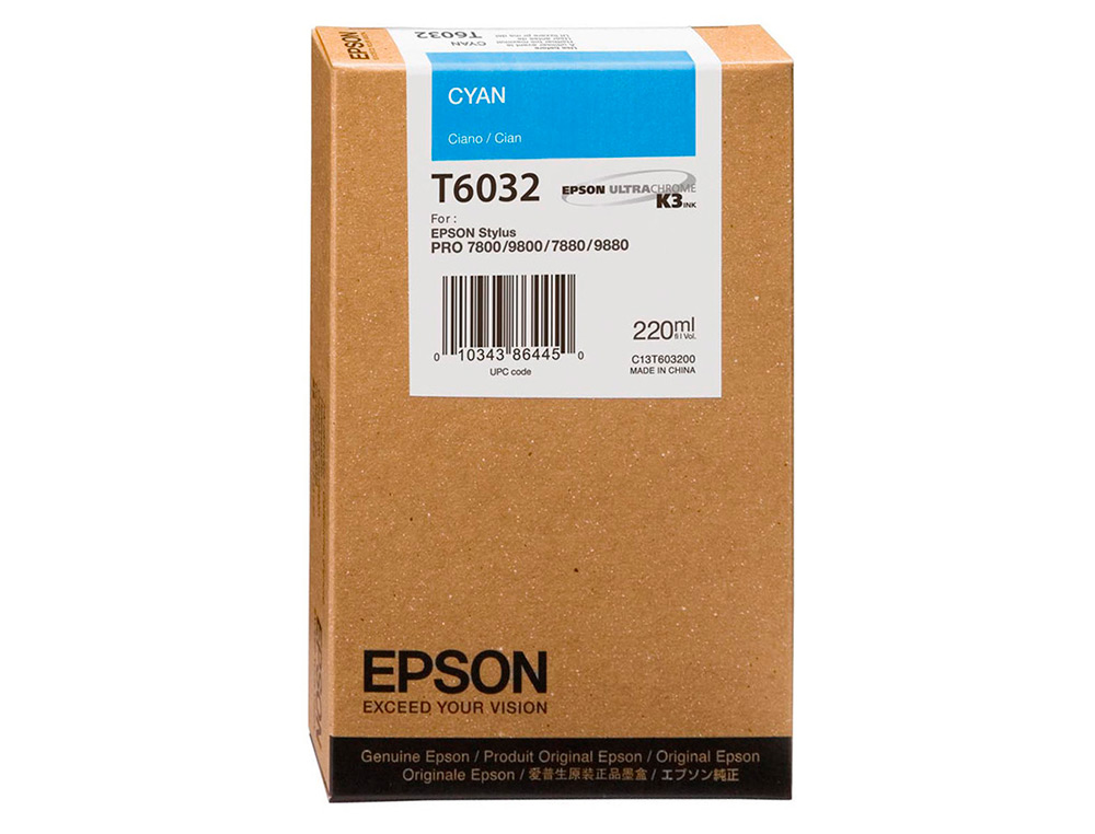 EPSON - Ink-jet gf stylus pro 7880/9880 cian (Ref. C13T603200)