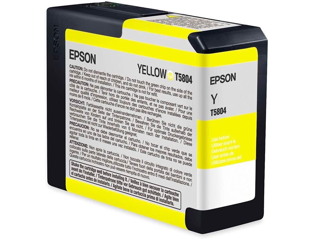 EPSON - Ink-jet stylus pro-3800/3880 amarilla (80ml) (Ref. C13T580400)