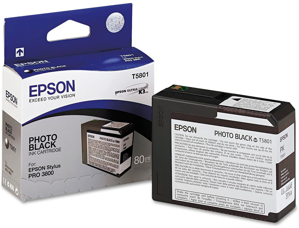 EPSON - Ink-jet stylus pro-3800/3880 negro photo (80ml) (Ref. C13T580100)