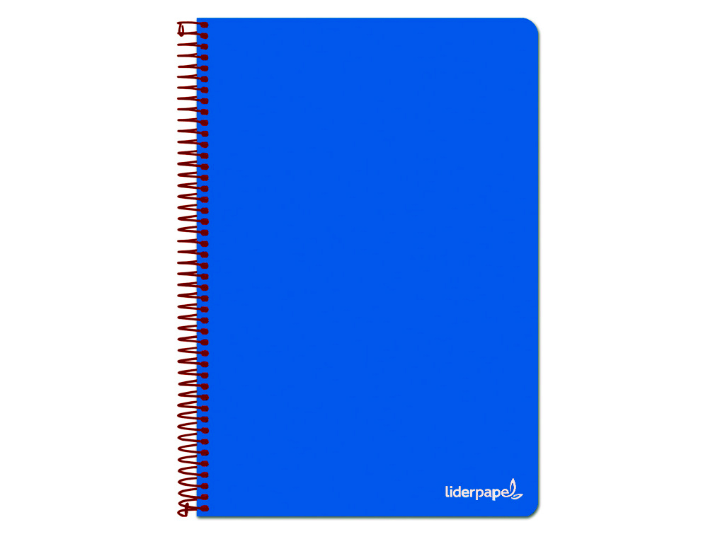 LIDERPAPEL - CUADERNO ESPIRAL FOLIO WRITE TAPA BLANDA 80H 60GR PAUTA 2,5 MM CON MARGEN COLOR AZUL