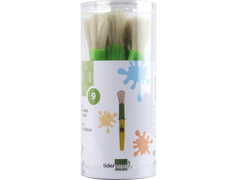 LIDERPAPEL - PINCELES ESCOLARES GRUESO