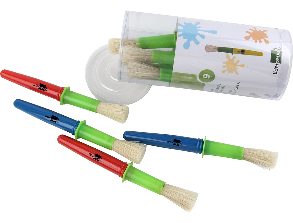 LIDERPAPEL - PINCELES ESCOLARES GRUESO