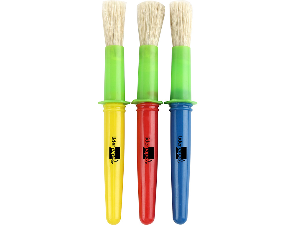 LIDERPAPEL - PINCELES ESCOLARES GRUESO