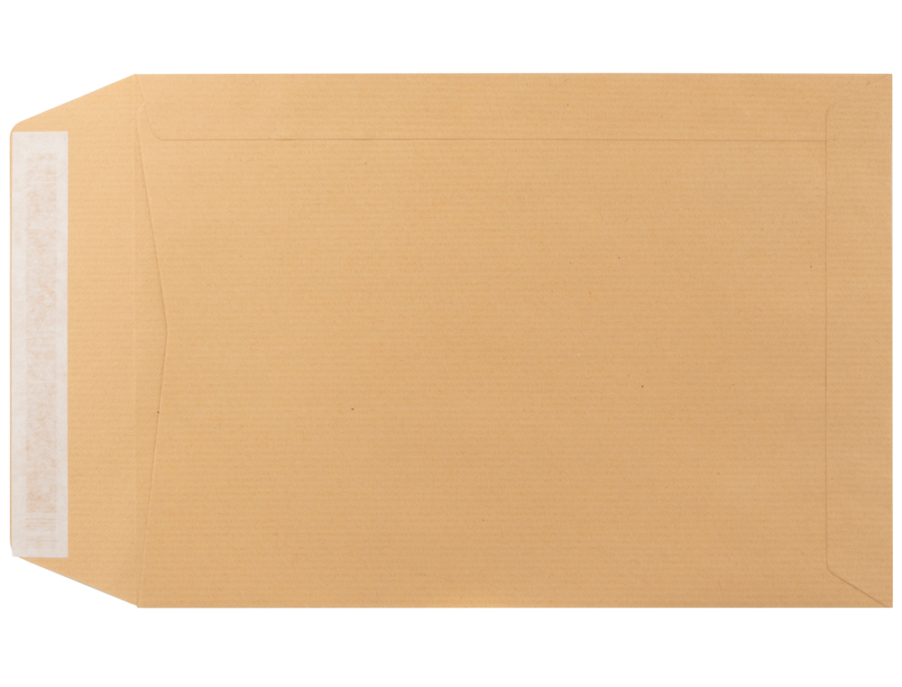 LIDERPAPEL - SOBRE BOLSA FUELLE KRAFT 229X324 MM SOLAPA TIRA DE SILICONA PAPEL 120 GR CAJA DE 50 UNIDADES