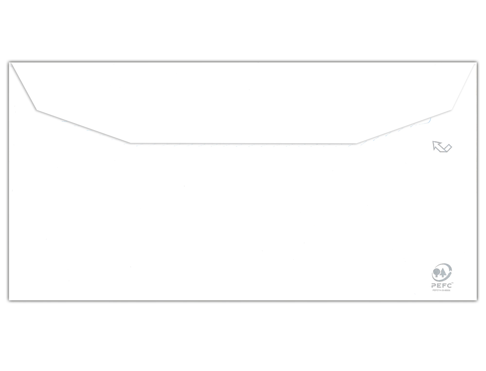 LIDERPAPEL - SOBRE BLANCO 115X225 MM SOLAPA ENGOMADA PAPEL OFFSET 80 GR CAJA DE 500 UNIDADES