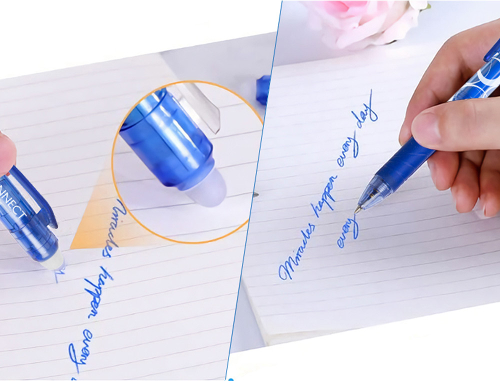 Q-CONNECT - BOLIGRAFO RETRACTIL BORRABLE 0,7 MM COLOR AZUL