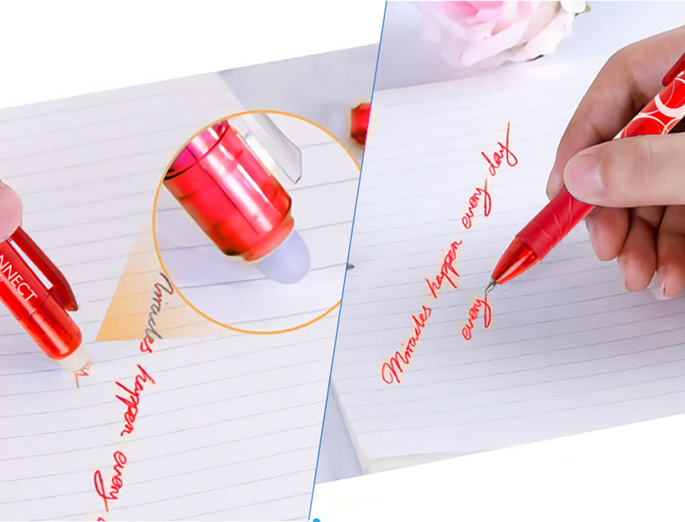 Q-CONNECT - BOLIGRAFO RETRACTIL BORRABLE 0,7 MM COLOR ROJO