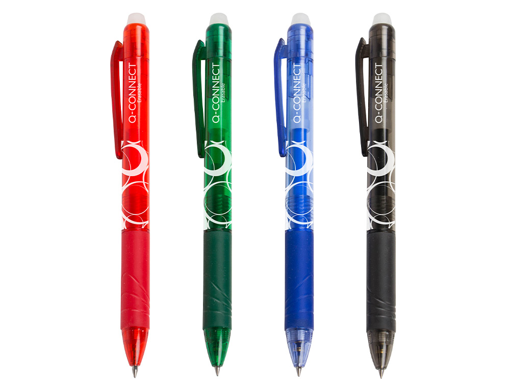 Q-CONNECT - BOLIGRAFO RETRACTIL BORRABLE 0,7 MM COLOR VERDE