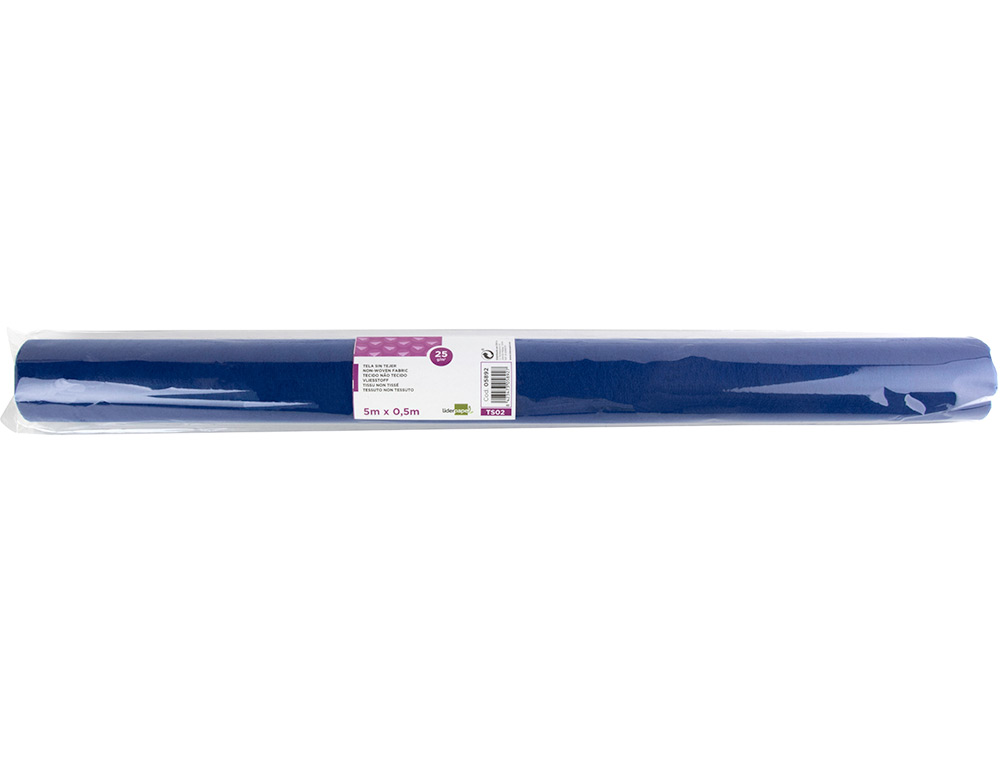 LIDERPAPEL - TEJIDO SIN TEJER TERILENO 25 G/M2 ROLLO DE 5 MT AZUL MARINO