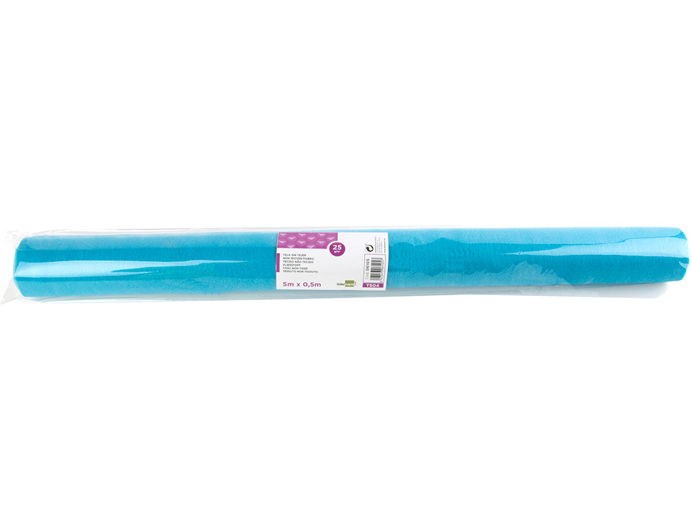 LIDERPAPEL - TEJIDO SIN TEJER TERILENO 25 G/M2 ROLLO DE 5 MT CELESTE