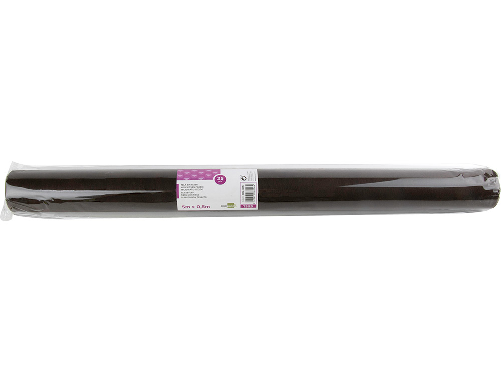LIDERPAPEL - TEJIDO SIN TEJER TERILENO 25 G/M2 ROLLO DE 5 MT MARRON