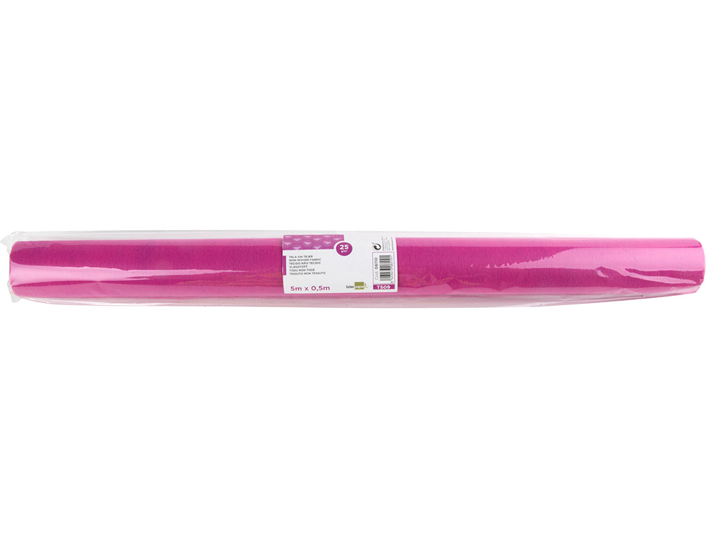 LIDERPAPEL - TEJIDO SIN TEJER TERILENO 25 G/M2 ROLLO DE 5 MT ROSA