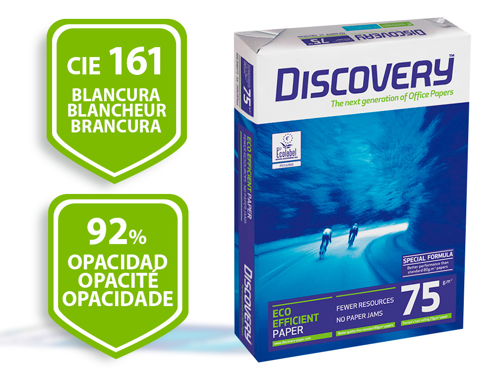 DISCOVERY - Papel Multifunción PAQUETE 500h - 75g. DIN A4 (Ref.0567SW)