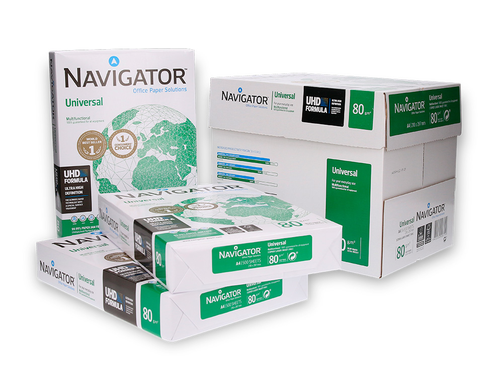 NAVIGATOR - Universal. Papel multifuncion 500h 80 g. A4 (Ref.0472UN)