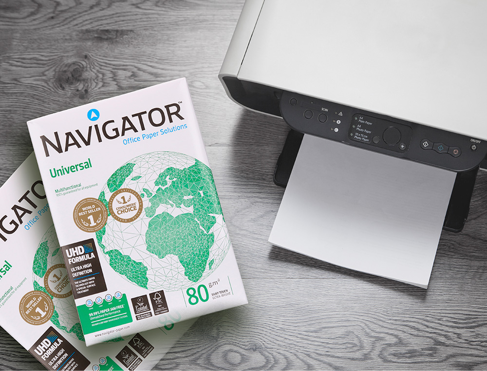 NAVIGATOR - Universal. Papel multifuncion 500h 80 g. A4 (Ref.0472UN)