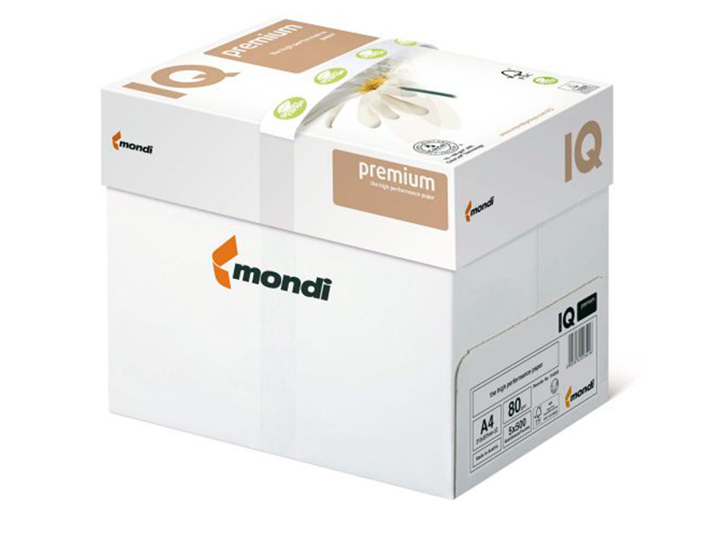 IQ - PAPEL FOTOCOPIADORA PREMIUM DIN A4 80 GRAMOS PAQUETE DE 500 HOJAS (Ref.IP8030)