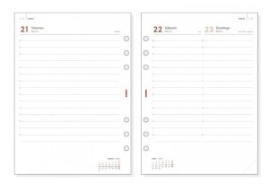 FINOCAM - RECAMBIO AGENDA ANUAL 2025 - OPEN 1000 - Día Página - 155X215mm - R1098 (Ref.711680025)