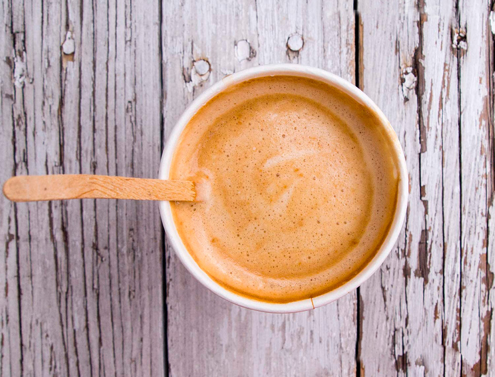 BLANCA - Paletina agitadora de madera 14 cm para el cafe con funda individual bolsa de 1000 unidades (Ref. 160286)