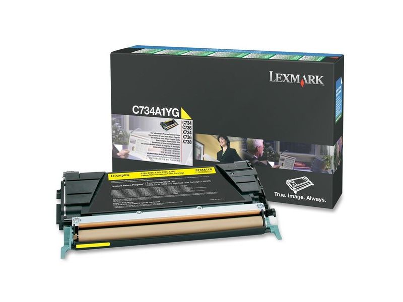 LEXMARK - Toner Laser ORIGINALES Amarillo (Ref.C734A1YG)