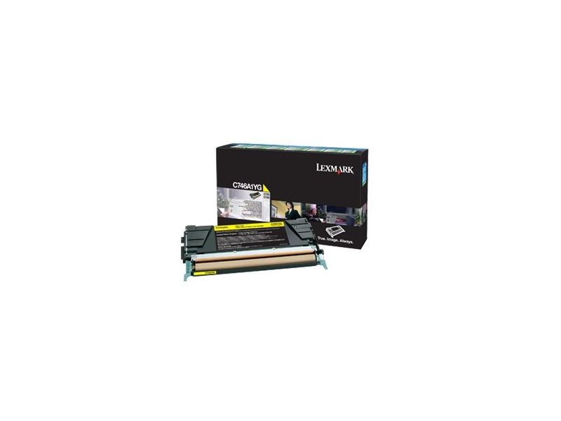 LEXMARK - Toner Laser ORIGINALES Amarillo (Ref.C746A1YG)