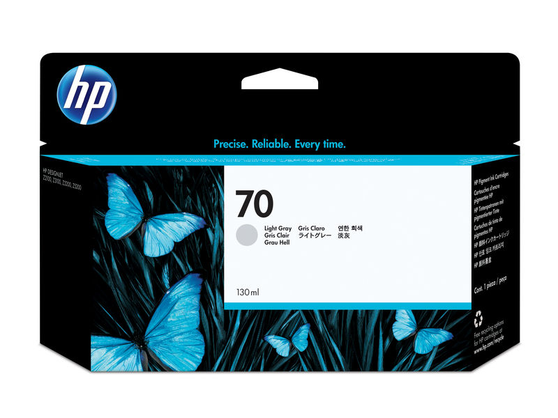 HP ( HEWLETT PACKARD ) - Cartuchos ORIGINALES Inyección De Tinta 70 Gris claro (Ref.C9451A)