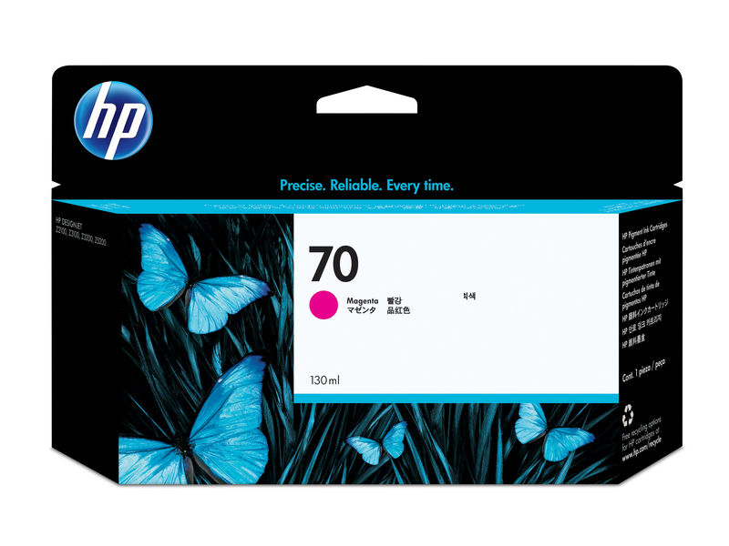 HP ( HEWLETT PACKARD ) - Cartuchos ORIGINALES Inyección De Tinta 70 Magenta (Ref.C9453A)