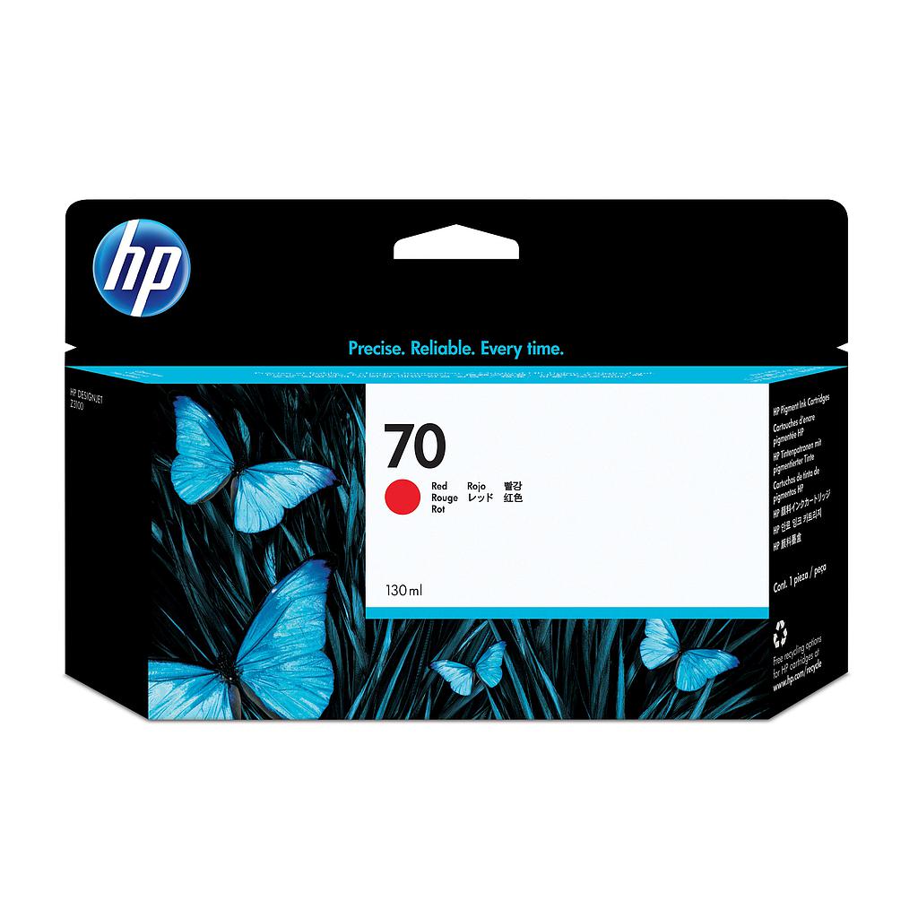 HP ( HEWLETT PACKARD ) - Cartuchos ORIGINALES Inyección De Tinta 70 Rojo (Ref.C9456A)