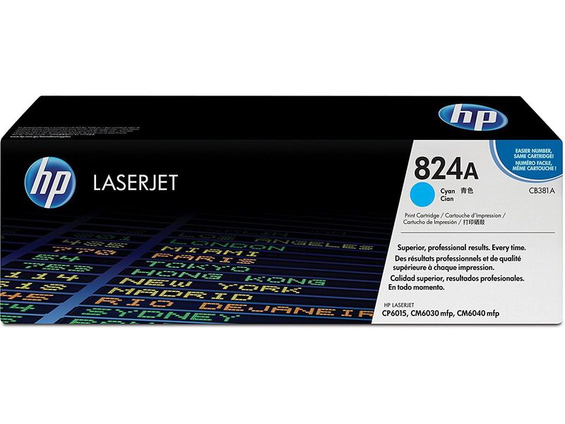 HP ( HEWLETT PACKARD ) - Toner Laser ORIGINALES 824A Cyan (Ref.CB381A)