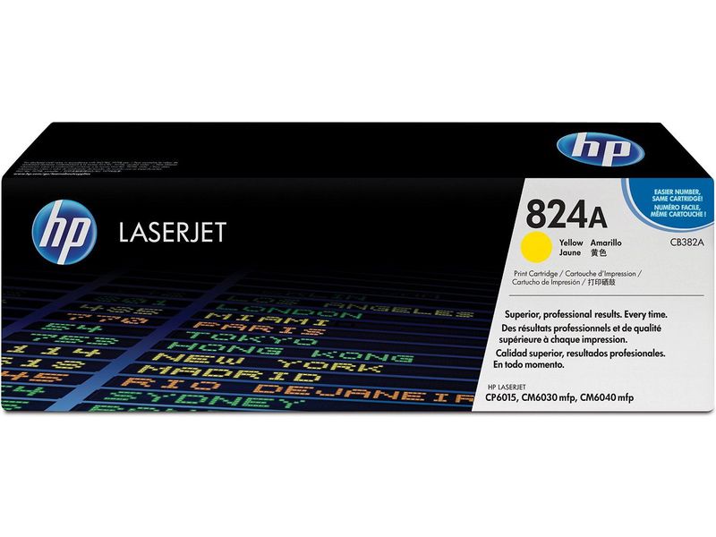 HP ( HEWLETT PACKARD ) - Toner Laser ORIGINALES 824A Amarillo (Ref.CB382A)