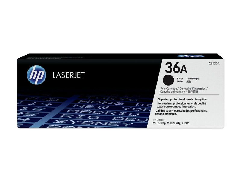 HP ( HEWLETT PACKARD ) - Toner Laser ORIGINALES 36A Negro (Ref.CB436A)