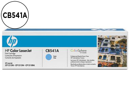 HP ( HEWLETT PACKARD ) - Toner Laser ORIGINALES 125A CYAN 1,4K (Ref.CB541A)