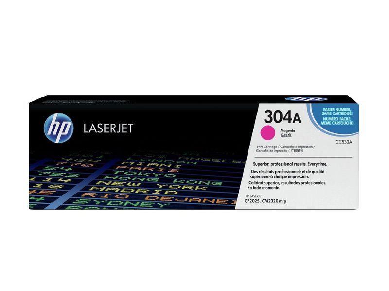 HP ( HEWLETT PACKARD ) - Toner Laser ORIGINALES 304A Magenta 2.800pg (Ref.CC533A)