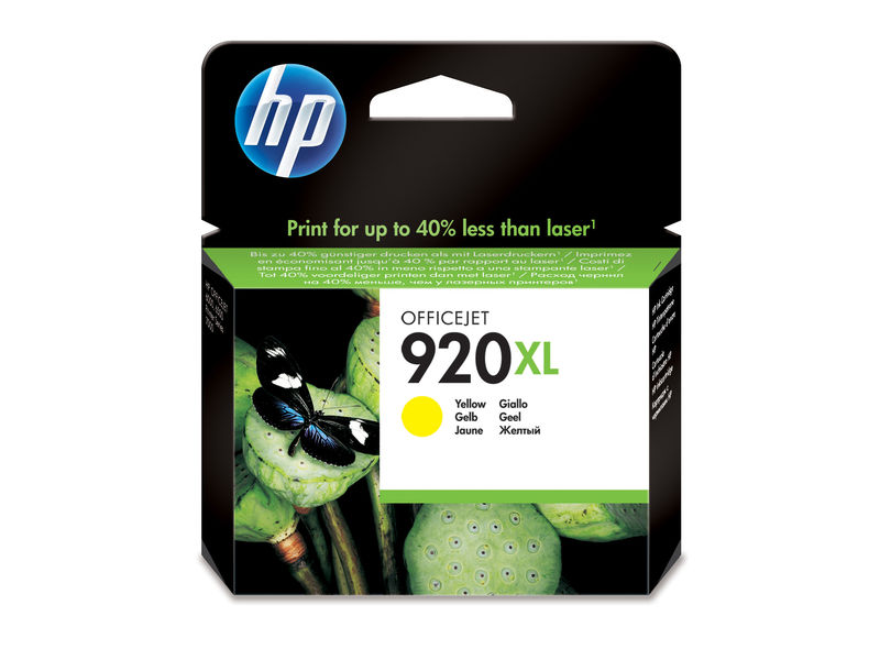HP ( HEWLETT PACKARD ) - Cartuchos ORIGINALES Inyección De Tinta 920XL Amarillo (Ref.CD974AE#BGY)