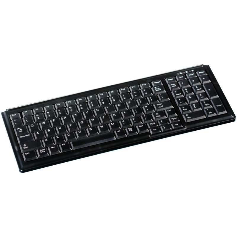 ACTIVE KEY - Teclado compacto+pad numérico USB Negro (Ref.AK-7000-U-B/SP)