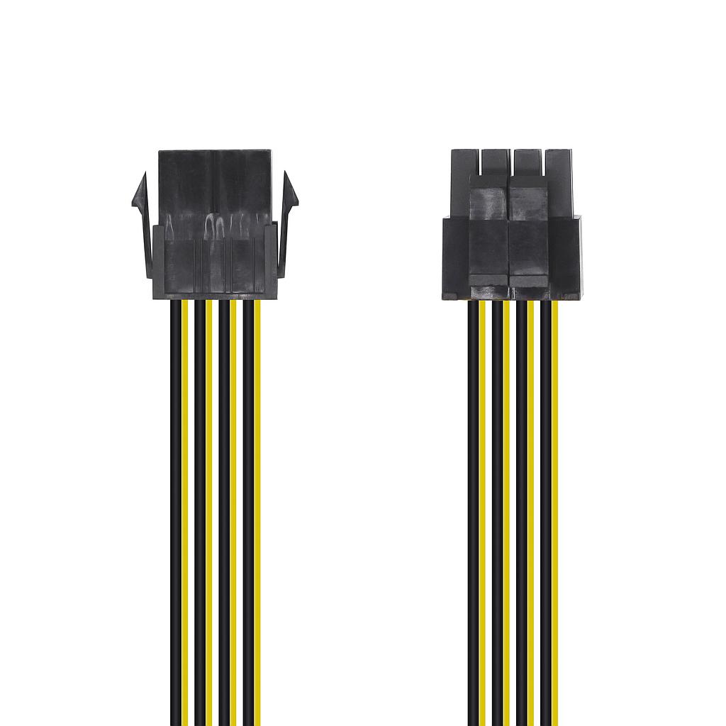 AISENS - CABLE ALIMENTACIÓN, 8PIN/H-4+4PIN/M, 30CM (Ref.A131-0419)