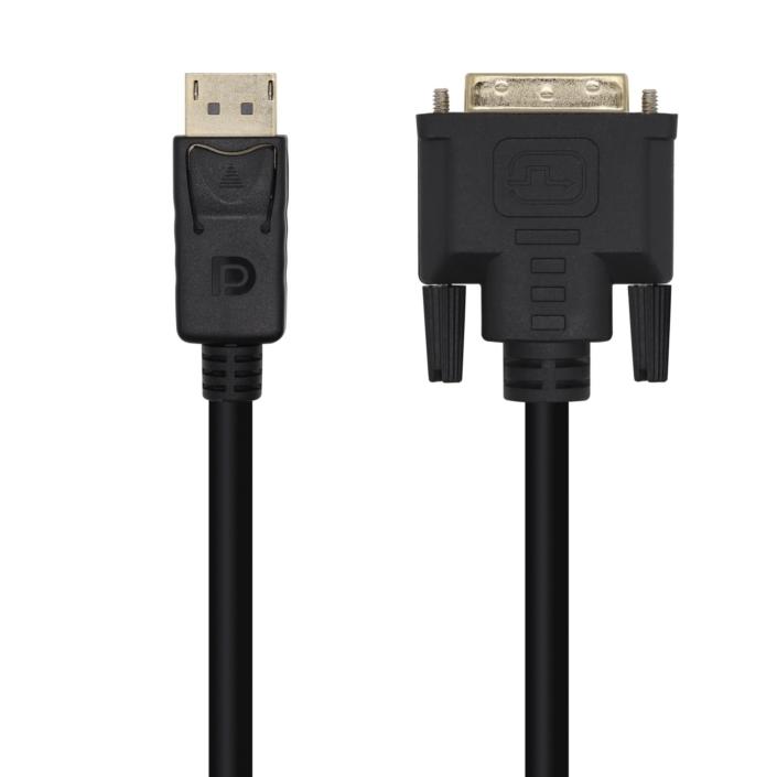 AISENS - CABLE CONVERSOR DISPLAYPORT A DVI, DP/M-DVI/M, NEGRO, 2.0M (Ref.A125-0366)