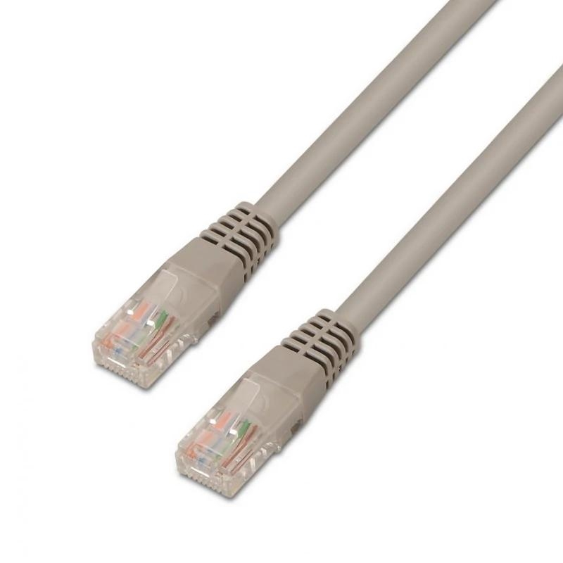 AISENS - CABLE DE RED LATIGUILLO RJ45 CAT.6 UTP AWG24 GRIS 1,0M (Ref.A135-0229)