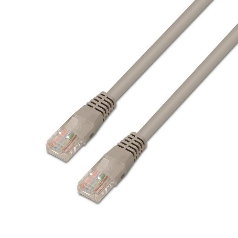 AISENS - CABLE DE RED LATIGUILLO RJ45 CAT.6 UTP AWG24 GRIS 3,0M (Ref.A135-0231)