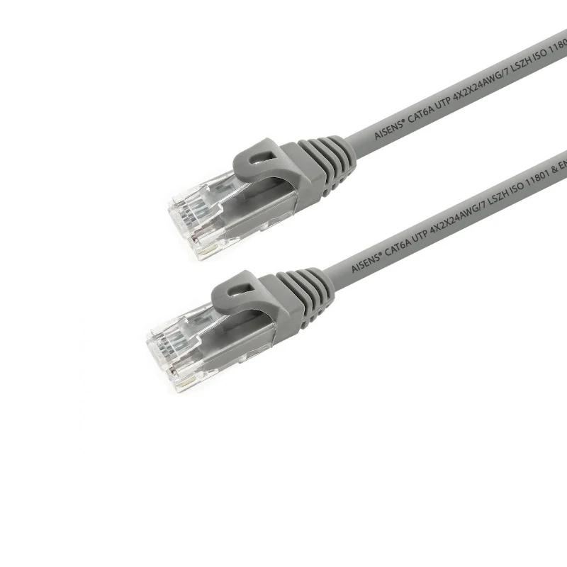 AISENS - CABLE DE RED LATIGUILLO RJ45 LSZH CAT.6A 500MHZ UTP AWG24 GRIS 25CM (Ref.A145-0324)