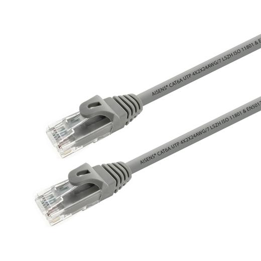 AISENS - CABLE DE RED LATIGUILLO RJ45 LSZH CAT.6A 500MHZ UTP AWG24 GRIS 50CM (Ref.A145-0325)
