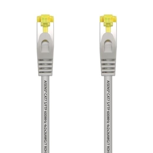 AISENS - CABLE DE RED LATIGUILLO RJ45 LSZH CAT.7 600MHZ S/FTP PIMF AWG26 GRIS 10M (Ref.A146-0338)