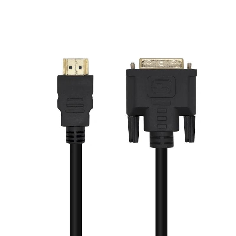 AISENS - CABLE DVI A HDMI DVI18+1/M - HDMI A/M NEGRO 1,8M (Ref.A117-0090)