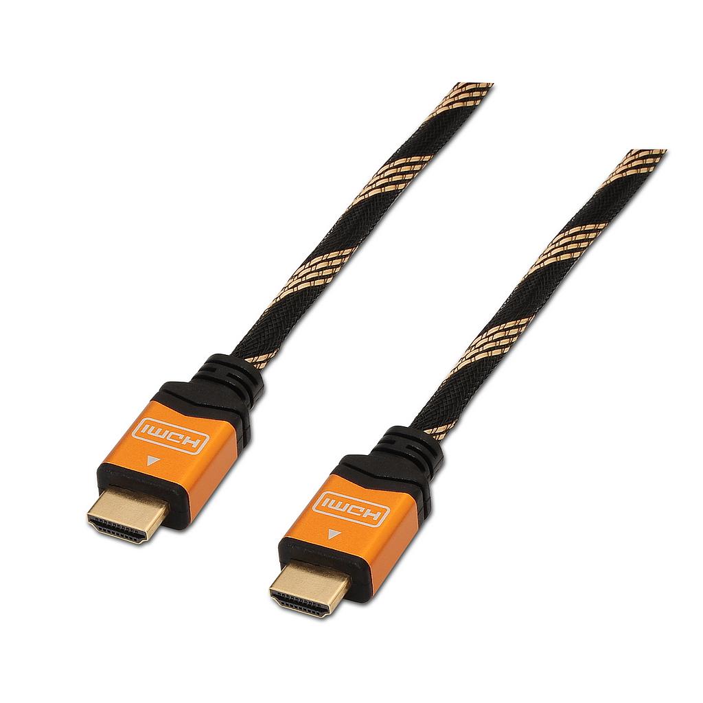 AISENS - CABLE HDMI ALTA VELOCIDAD / HEC, A/M-A/M, ORO, 3.0M (Ref.A119-0108)